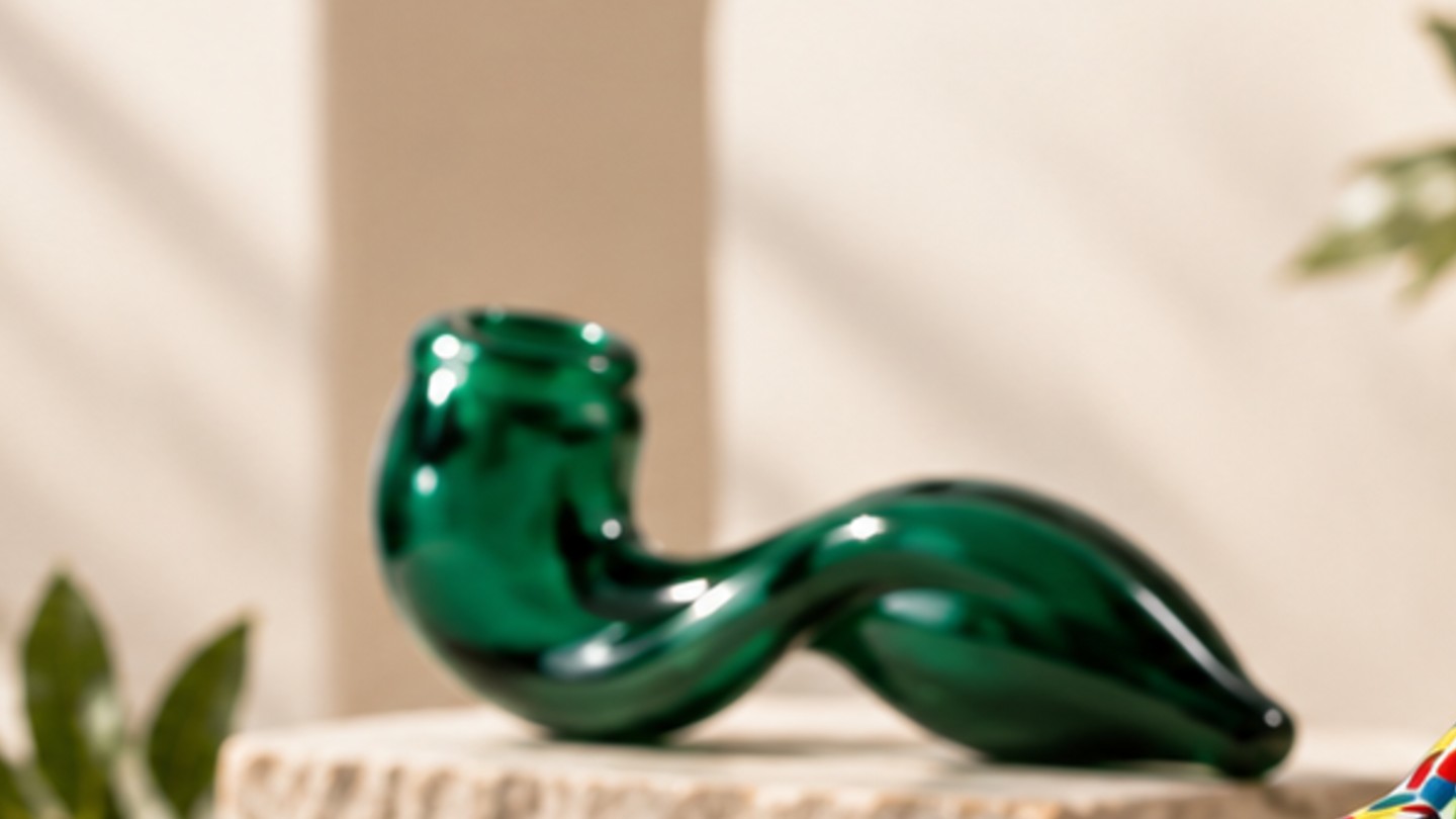 Detail of blown glass work